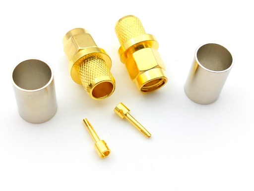 Conector SMA hembra para cable RG6 inverso f/dorado (RPSMA-K5DLP)