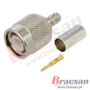 CONECTOR TNC MACHO CABLE RG-58 AMPHENOL RF T1121A1-ND3G-58U-50