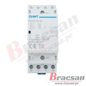 CONTACTOR MODULAR MONOFASICO 25A 2NA+2NC 220VAC NCH8-25/22 CHINT