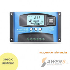 Controlador de Carga Solar MPPT 12/24V-100A