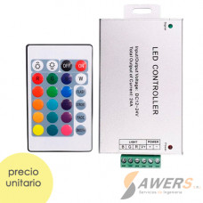 Controlador Inalambrico Infrarrojo 24A 24 teclas LED RGB IR