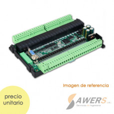 Controlador PLC FX3U-48MR-RTC  48CH Relay