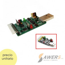 Conversor USB a UART-I2C-SMBusS-SPI-CAN y 1 -Wire