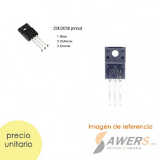 D2058 Transistor NPN 60V-3A