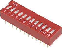 DIP SWITCH 12 VIAS