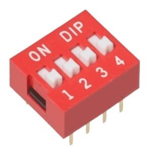 DIP SWITCH 4 VIAS