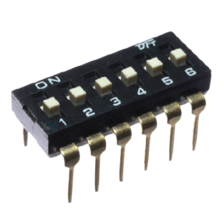 Dip Switch de 6 canales DIP