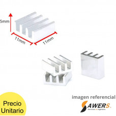 Disipador de Aluminio 11x11x5mm