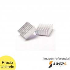 Disipador de Aluminio 14x14x6mm con adhesivo