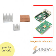 Disipador de aluminio Raspberry Pi 3B+