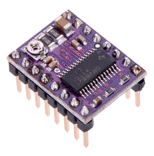 DRV8825 Driver de Motor de Pasos Bipolar con DRV8825 corriente maxima 2.5A a 24VDC 25°C