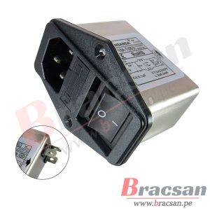 FILTRO EMI DE POTENCIA CON PORTA FUSIBLE DOBLE CW2B-10A-T-003