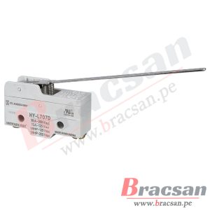 FINAL DE CARRERA MICROSWITCH 10A 250VAC SPDT PALANCA LARGA HANYOUNG NUX HY-L707D