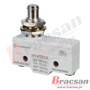 FINAL DE CARRERA MICROSWITCH 10A 250VAC SPDT CON PISTON HANYOUNG NUX HY-P701A