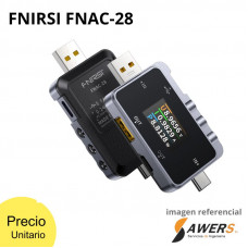 FNIRSI FNAC-28 Probador USB tipo C 2en1 4-24V 6.5A