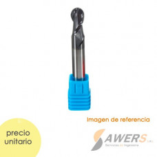 Fresa Corte Espiral BallNose HRC50  R=4*20*60L