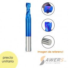 Fresa Corte Espiral HRC65 2 flautas CED=8x30x75mm