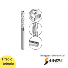 Fresa de corte espiral HSS 3 flauta 7*19mm SHK=8mm