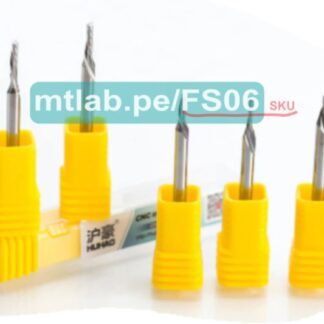 Fresa de corte espiral izquierdo
