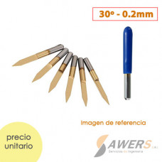 Fresa de Grabado TiAIN 30grados 0.2mm