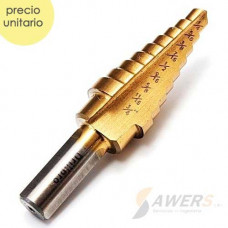 Fresa HSS escalonada perforacion 1/4 a 3/4