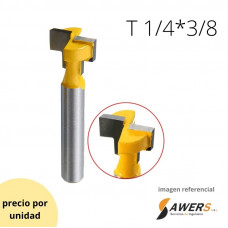 Fresa Para Router con Forma en T  1/4*3/8 inch