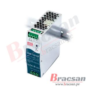 FUENTE DE ALIMENTACION 48VDC 2.5A RIEL DIN MEAN WELL SDR-120-48