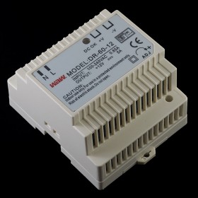 Fuente de alimentación AC/DC DIN 60W 12V WODE