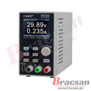 FUENTE DE ALIMENTACIÓN DE LABORATORIO REGULABLE 30V 10A 300W 1 CANAL OWON SPE3103