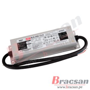 FUENTE DE ALIMENTACION LED 12VDC 16A IP67 MEAN WELL XLG-200-12-A