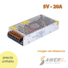 Fuente Switching 5V-20A-100W  220V