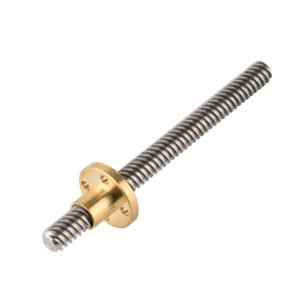 HUSILLO T8 X 40 CM + TUERCA T8- 8MM DE AVANCE POR VUELTA