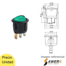 Interruptor Switch ON-OFF 220V-6A KCD1 20mm Circular