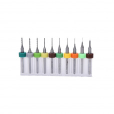 Juego de 10 brocas de 0.3 a 1.2mm de Carburo De Tungsteno