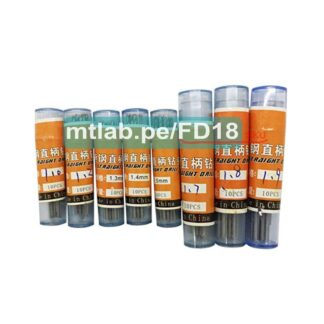 Juego de 8 brocas (1,1.2,1.3,1.4,1.5,1.7,1.8,1.9mm) HSS