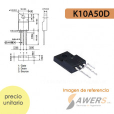 K10A50D Mosfet Canal N 500V-10A