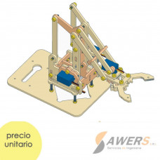 Kit Brazo Robotico Didactico V1.1 +4xServos SG90