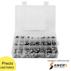 Kit capacitores electroliticos smd 1uf-1000uf 400pcs