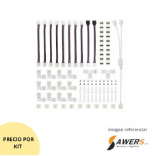 Kit de Conectores de Tira Led 4Pin 10mm 5050RGB