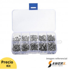 kit de pernos INOX M3 cabeza allen 340Piezas