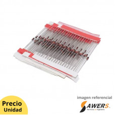 Kit Diodo Zener 140 Piezas 14 Valores 3.3-24V 0.5W