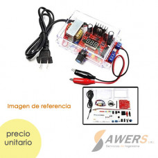 Kit fuente de 110VAC a DC1.25-12V LM317 con voltimetro