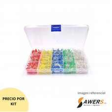Kit led 3mm 1000pcs (5 colores)