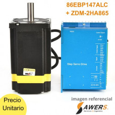 Kit Servomotor Hibrido 86EBP147ALC 8.5N.m + Driver ZDM-2HA865