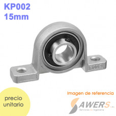 KP002 Cojinete de rodamiento montado (chumacera 15mm)