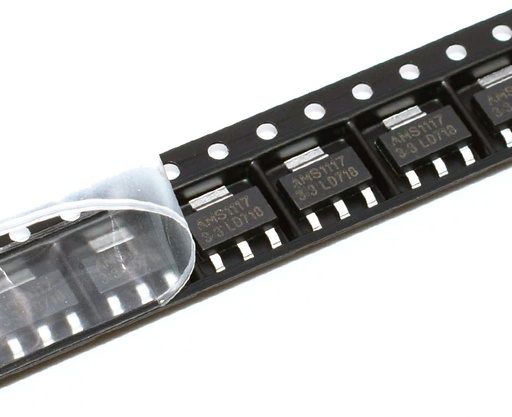 LM1117-3.3 Regulador Lineal de 3.3 Voltios Low-Dropout SMD AMS1117 Encapsulado SOT-223