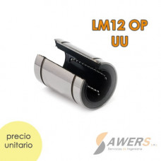 LM12PUU Rodamiento Lineal 12mm abierto
