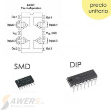 LM324 Amplificador Operacional Cuadruple OPAM DIP-14