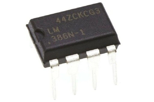 LM386N-1 Amplificador de Audio de 250 mW a 6VDC 8 Ω THD = 10% DIP-8