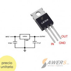 LM7810 Regulador de Voltaje 10V-1A